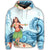 Hawaiian Hula Dance Cartoon Hibiscus Wave Hoodie - Polynesian Pride