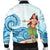 Hawaiian Hula Dance Cartoon Hibiscus Wave Bomber Jacket - AH - Polynesian Pride