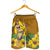 Hawaiian Hula Girl Monstera Hibiscus Polynesian Men's Shorts - AH - Polynesian Pride