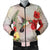 Hawaiian Hummingbirds Hibiscus Polynesian Bomber Jacket - AH Black Unisex - Polynesian Pride