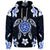 Custom Hawaiian Icon Blue Turtle Plumeria Hoodie - Polynesian Pride