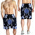 Hawaiian Icon Blue Turtle Plumeria Men's Shorts AH - Polynesian Pride