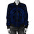 Hawaiian Kakau Honu Arc Polynesian Blue Bomber Jacket - AH - Polynesian Pride