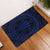 Hawaiian Kakau Honu Arc Polynesian Door Mat Blue AH Door Mat Blue - Polynesian Pride