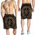 Hawaiian Kakau Honu Arc Polynesian Gold Men's Shorts - AH - Polynesian Pride