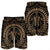 Hawaiian Kakau Honu Arc Polynesian Gold Men's Shorts - AH - Polynesian Pride