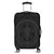 Hawaiian Kakau Honu Arc Polynesian Gray Luggage Covers - AH Black - Polynesian Pride