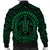 Hawaiian Kakau Honu Arc Polynesian Green Bomber Jacket - AH - Polynesian Pride