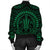 Hawaiian Kakau Honu Arc Polynesian Green Bomber Jacket - AH - Polynesian Pride