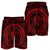 Hawaiian Kakau Honu Arc Polynesian Red Men's Shorts - AH - Polynesian Pride