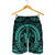 Hawaiian Kakau Honu Arc Polynesian Turquoise Men's Shorts - AH - Polynesian Pride