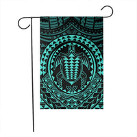 Hawaiian Kakau Honu Arc Polynesian Turquoise Flag - AH - Polynesian Pride
