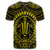 Hawaiian Kakau Honu Arc Polynesian Yellow T Shirt - Polynesian Pride