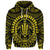 Custom Hawaiian Kakau Honu Arc Polynesian Yellow Hoodie - Polynesian Pride