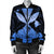 Hawaiian Kanaka Bomber Jacket Hibiscus Polynesian Love - Blue - AH - Polynesian Pride