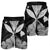 Hawaiian Kanaka Men's Shorts Hibiscus Polynesian Love - Gray - AH - Polynesian Pride