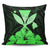 Hawaiian Kanaka Pillow Covers Hibiscus Polynesian Love - Green - AH Pillow Covers Black - Polynesian Pride