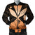 Hawaiian Kanaka Bomber Jacket Hibiscus Polynesian Love - Orange - AH Black Unisex - Polynesian Pride