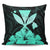 Hawaiian Kanaka Pillow Covers Hibiscus Polynesian Love - Turquoise - AH Pillow Covers Black - Polynesian Pride