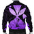 Hawaiian Kanaka Bomber Jacket Hibiscus Polynesian Love - Violet - AH - Polynesian Pride