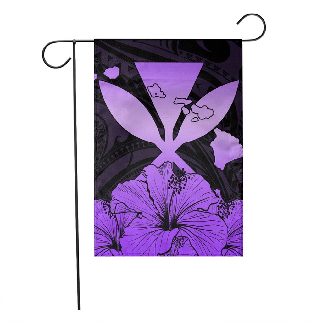 Hawaiian Kanaka Flag Hibiscus Polynesian Love - Violet - AH - Polynesian Pride