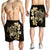 Hawaiian Kanaka Hibiscus Plumeria Mix Polynesian Turtle Men's Shorts - AH - Polynesian Pride