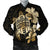 Hawaiian Kanaka Hibiscus Plumeria Mix Polynesian Turtle Bomber Jacket - AH Black Unisex - Polynesian Pride