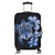 Hawaiian Kanaka Hibiscus Plumeria Mix Polynesian Turtle Luggage Covers - Blue - AH Black - Polynesian Pride