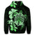 Hawaiian Kanaka Hibiscus Plumeria Mix Polynesian Turtle Hoodie Green - Polynesian Pride