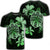 Hawaiian Kanaka Hibiscus Plumeria Mix Polynesian Turtle T Shirt Green Unisex Black - Polynesian Pride