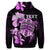 Custom Hawaiian Kanaka Hibiscus Plumeria Mix Polynesian Turtle Hoodie Pink - Polynesian Pride