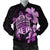 Hawaiian Kanaka Hibiscus Plumeria Mix Polynesian Turtle Bomber Jacket - Pink - AH Black Unisex - Polynesian Pride