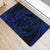 Hawaiian Kanaka Honu Hibiscus Tornado Polynesian Door Mat Blue AH - Polynesian Pride