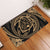 Hawaiian Kanaka Honu Hibiscus Tornado Polynesian Door Mat Gold AH Door Mat Gold - Polynesian Pride