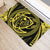 Hawaiian Kanaka Honu Hibiscus Tornado Polynesian Door Mat Yellow AH - Polynesian Pride