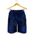 Hawaiian Kanaka Honu Hibiscus Tornando Polynesian Blue Men's Shorts - AH - Polynesian Pride