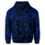 Hawaiian Kanaka Honu Hibiscus Tornando Polynesian Blue Hoodie - Polynesian Pride