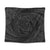 Hawaiian Kanaka Honu Hibiscus Tornando Polynesian Gray Tapestry - AH Wall Tapestry Black - Polynesian Pride