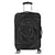 Hawaiian Kanaka Honu Hibiscus Tornando Polynesian Gray Luggage Covers - AH Black - Polynesian Pride