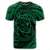 Hawaiian Kanaka Honu Hibiscus Tornando Polynesian Green T Shirt - Polynesian Pride