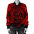 Hawaiian Kanaka Honu Hibiscus Tornando Polynesian Red Bomber Jacket - AH - Polynesian Pride