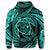 Hawaiian Kanaka Honu Hibiscus Tornando Polynesian Turquoise Hoodie - Polynesian Pride