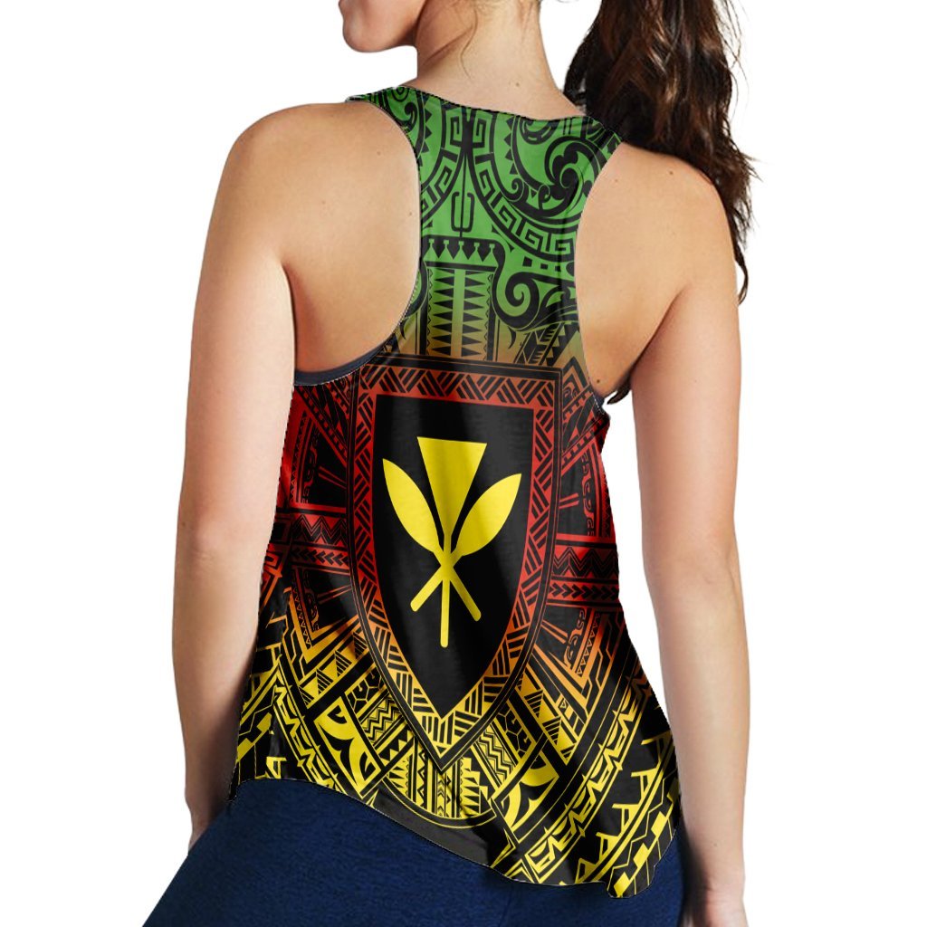Hawaiian Kanaka Maoli Center Polynesian Racerback Tank - AH - Polynesian Pride