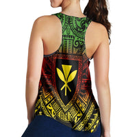 Hawaiian Kanaka Maoli Center Polynesian Racerback Tank - AH - Polynesian Pride