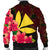 Hawaiian Kanaka Plumeria Polynesian Bomber Jacket - AH - Polynesian Pride