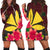 Hawaiian Kanaka Plumeria Polynesian Hoodie Dress - AH Black - Polynesian Pride