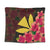 Hawaiian Kanaka Plumeria Polynesian Tapestry - AH Wall Tapestry Black - Polynesian Pride