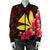 Hawaiian Kanaka Plumeria Polynesian Bomber Jacket - AH - Polynesian Pride