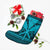 Hawaiian Kanaka Polynesian Tribal Christmas Stocking Reggae Color Blue AH - Polynesian Pride