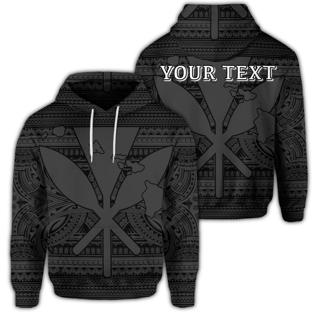 Custom Hawaiian Kanaka Polynesian Hoodie Tribal Reggae Color Gray Unisex Art - Polynesian Pride